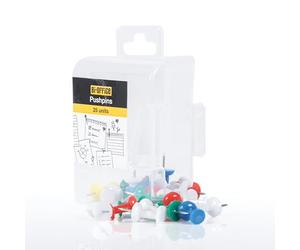 Bi-Office PI0523 Bi-Office Push Pins with Round Heads