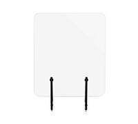 Bi-Office Protective Screen Acrylic 900 (W) x 4 (D) x 900 (H) mm Desk Mounted