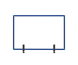 Bi-Office Protective Screen Acrylic, Aluminium 1,200 (W) x 900 (H) mm Desk Mounted Maya