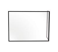 Bi-Office Protective Screen Acrylic, Aluminium 1,200 (W) x 900 (H) mm Freestanding Duo L Shaped Pack of 2