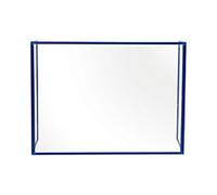 Bi-Office Protective Screen Acrylic, Aluminium 1,200 (W) x 900 (H) mm Freestanding Trio Pack of 3