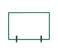 Bi-Office Protective Screen Aluminium, Tempered Glass 1,040 (W) x 700 (H) mm Desk Mounted Maya