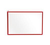 Bi-Office Protective Screen Aluminium, Tempered Glass 900 (W) x 600 (H) mm Freestanding Duo L Shaped Pack of 2