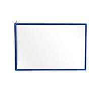 Bi-Office Protective Screen Aluminium, Tempered Glass 900 (W) x 600 (H) mm Freestanding Pack of 2