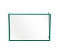 Bi-Office Protective Screen Aluminium, Tempered Glass 900 (W) x 600 (H) mm Freestanding Trio Pack of 3