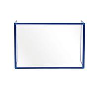 Bi-Office Trio Glass Board, Triple Glass Board with Blue Aluminium Frame, 90 x 60 cm and Two 45 x 60 cm Boards