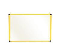 Bi-Office Protective Screen Aluminium, Tempered Glass 900 (W) x 600 (H) mm Freestanding Trio Pack of 3
