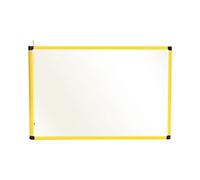 Bi-Office Protective Screen Glass 900 (W) x 600 (H) mm Freestanding Duo Pack of 2