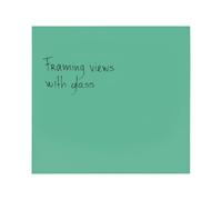 Bi-Office Reef Bay Magnetic Glass Board, 61x65,5cm, Glass Surface, Frameless Design