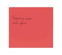 Bi-Office Reef Blush Magnetic Glass Board, 61x65,5cm, Glass Surface, Frameless Design