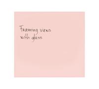 Bi-Office Reef Quartz Magnetic Glass Board, 61x65,5cm, Glass Surface, Frameless Design