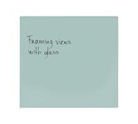 Bi-Office Reef Sage Magnetic Glass Board, 61x65,5cm, Glass Surface, Frameless Design