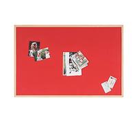 Bi-Office Reversible Notice Board, Cork and Felt , Wood Frame, 90 x 60 cm