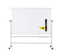 Bi-Office Revolving Whiteboard Double-Sided Lacquered Steel Surface Aluminium St