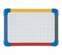 Bi-Office Schoolmate Dry Wipe Board Magnetic Lacquered Steel Double Sided 29.7 (W) x 21 (H) cm Pack of 10
