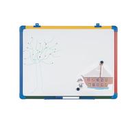 Bi-Office Schoolmate Whiteboard Lacquered Steel, 60 x 45 cm, White Surface, Plastic Frame