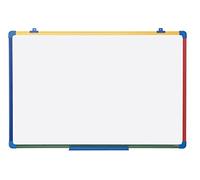 Bi-Office Schoolmate Whiteboard Lacquered Steel, 60 x 45 cm, White Surface, Plastic Frame