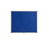 Bi-Office Display Case Enclore Top Hinged Fire Retardant, Blue Felt, Aluminium Frame, 92,4x65,3 cm (8xA4)