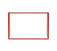 Bi-Office Trio Glass Board, Triple Glass Board with Red Aluminium Frame, 120 x 90 cm and Two 60 x 90 cm Boards