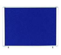 Bi-Office Outdoor Blue Felt Lockable Noticeboard Display Case 8 x A4 978x670mm