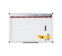 Bi-Office Weekly Planner Magnetic Aluminium Frame 60 x 45 cm