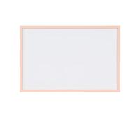 Bi-Office White Board, Dry Erase Board, Frame in Pink Pastel MDF Wood, 60 x 45 cm