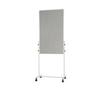 Bi-Office White Portable Duo Board and Flipchart Easel