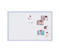 Bi-Office Whiteboard, Magnetic, Dry Erase, Pastel Blue, 40 x 30 cm