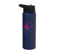 Bi Pride Dandelion Flower Bisexual Flag Bisexuality Bisexual Stainless Steel Insulated Water Bottle