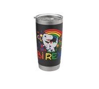 Bi Rex - Dino T Rex Dinosaur Bisexual Pride Stainless Steel Insulated Tumbler