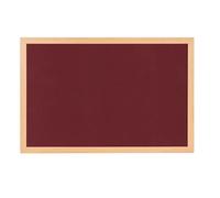 Bi-Office Earth Felt Noticeboard Non Magnetic Wall Mounted 180 (W) x 1.9 (D) x 120 (H) cm MDF (Medium-Density Fibreboard) Burgundy