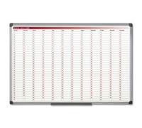 Bi-Office 365-Day Annual Planner, Magnetic, 90 x 60 cm, Black