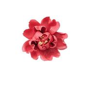 Bi-Sonic Lee Red,Crape Myrtle, 2.8",3D Ceramic Flower Wall Art Sculpture, Handcrafted Floral Wall Decoration, Modern Matte Finish, 2.8x2.8 Inches, Indoor Living Room Decor