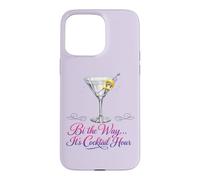 Bi The Way It's Cocktail Hour Pun Martini Time Case for iPhone 15 Pro Max