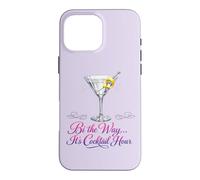 Bi The Way It's Cocktail Hour Pun Martini Time Case for iPhone 16 Pro Max