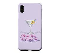Bi The Way It's Cocktail Hour Pun Martini Time Case for iPhone XS Max