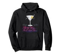 Bi The Way It's Cocktail Hour Pun Martini Time Pullover Hoodie