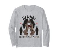 Bi Wife The Boys Can Watch Swinger Lifestyle Naughty Adult Long Sleeve T-Shirt