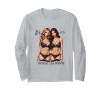 Bi Wife the Boys Can Watch Swinger Lifestyle Naughty Adult Long Sleeve T-Shirt
