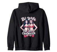 Bi Wife The Boys Can Watch Swinger Lifestyle Naughty Adult Zip Hoodie