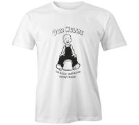 Bi Yi Qi Oor Wullie T-Shirt Graphic Tee Mens Shirt White M