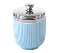 BIA Egg Coddler, Porcelain, Blue Fluted, Single