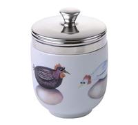 BIA International - Egg Coddler - Porcelain - Egg Poachers - Glazed Finish Design - Kitchen Gadgets - Egg Cooker - Gift Box - Hatching Eggs