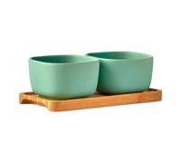 Bia International Share Set Of 2 Square Bowls Green