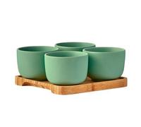Bia International Share Set Of 4 Round Bowls Green