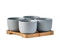 Bia International Share Set Of 4 Round Bowls Grey