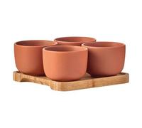 Bia International Share Set Of 4 Round Bowls Terracotta