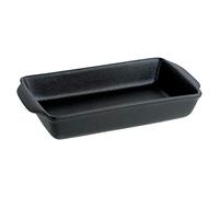 BIA - Large Rectangular Roaster - Porcelain Oven Dish - Black Baking Tray Dish - Handled Oven Tray - Gastro-Noir-Mie Range - Black Dinner Set