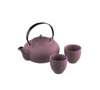 BIA Oriental Hobnail Teapot and 2 Cups Fuji, Lilac