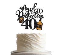 BIABISD Aged To Perfection 40th Birthday Cake Topper,40 & Fabulous/Vintage 1985 Themed Happy 40th Birthday Party Supplies